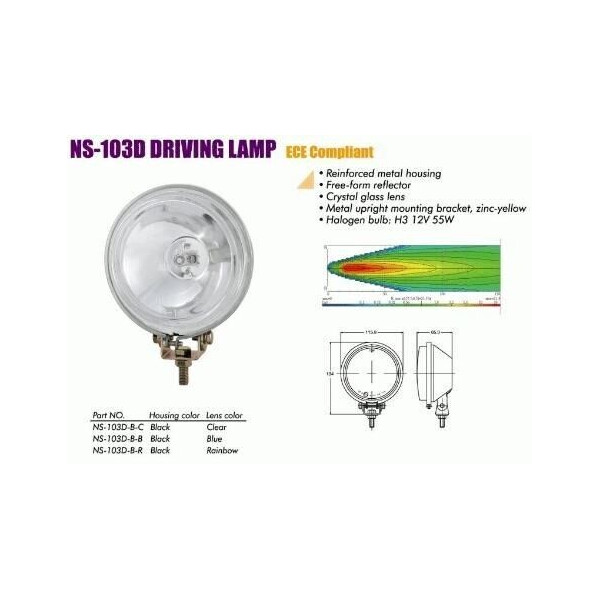 

Фары дополнительные Sirius NS-103 D-B-C