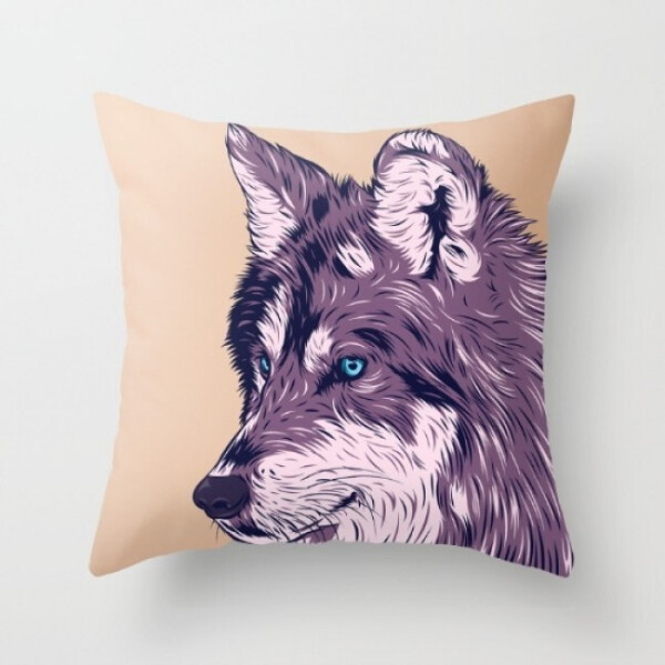 

Подушка декоративная с рисунком Blue eyed wolf 45х45 см (pod00005)
