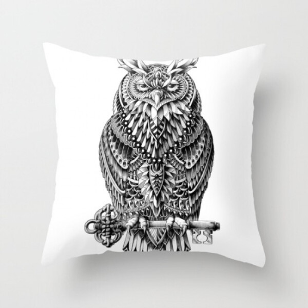 

Подушка декоративная с рисунком Great Horned Owl 45х45 см (pod00020)