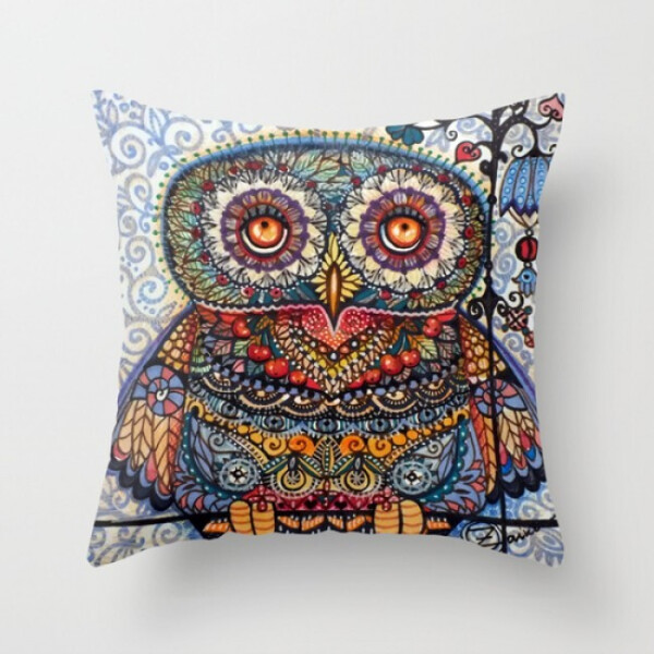 

Подушка декоративная с рисунком Magic graphic owl painting 45х45 см (pod00026)