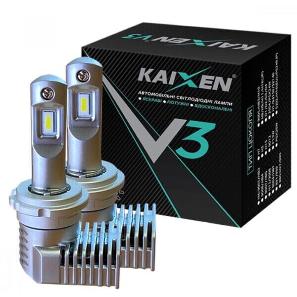 

Светодиодные автолампы Kaixen V3 D-SERIES (D1S/D2S/D3S/D4S) 6000K 40W