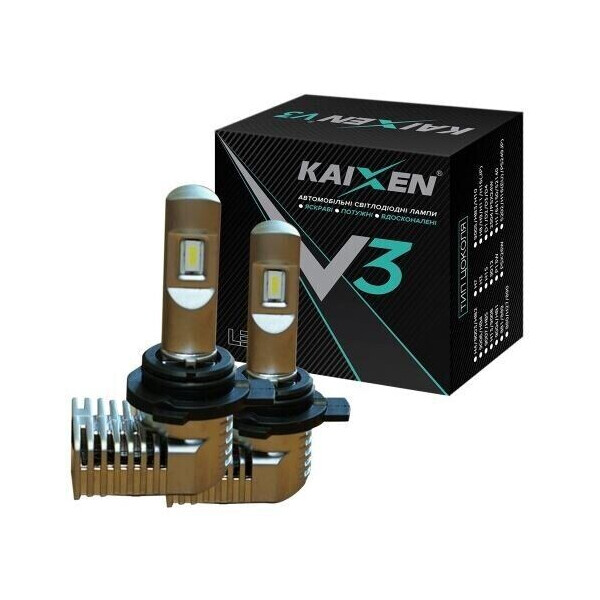 

Светодиодные автолампы Kaixen V3 HIR2(9012) 6000K 40W