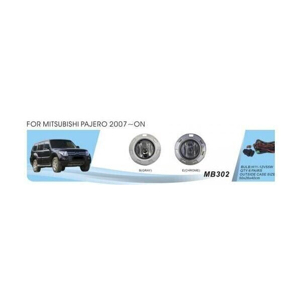

Противотуманные фары Dlaa MB-302B-W Mitsubishi Pajero 2007-09
