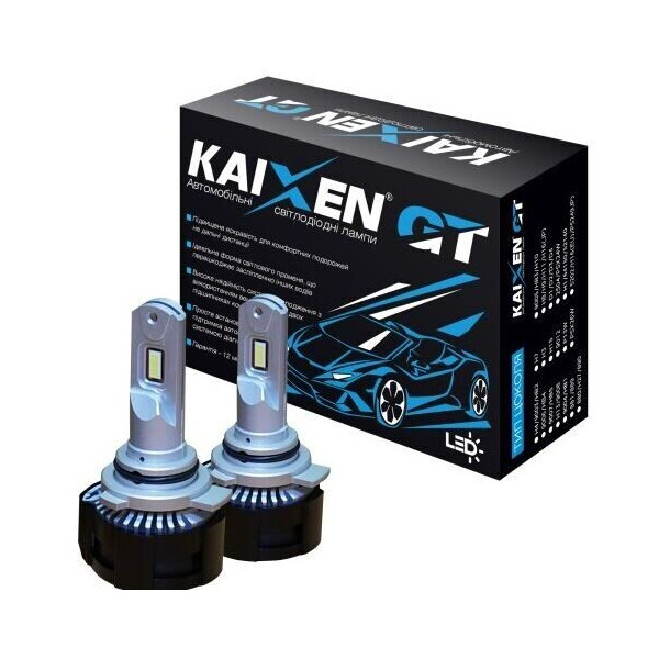 

Светодиодные автолампы Kaixen GT HIR2(9012) 6000K 50W
