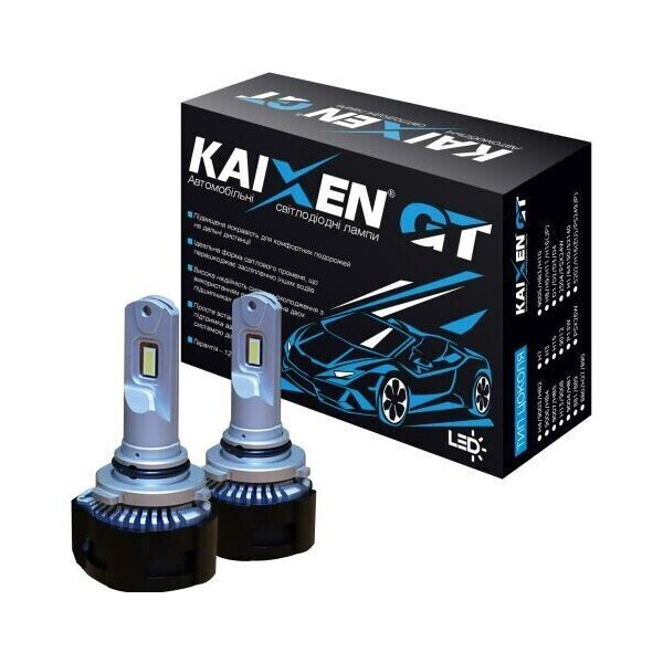 

Светодиодные автолампы Kaixen GT HB4(9006) 6000K 50W