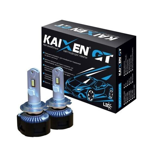 

Светодиодные автолампы Kaixen GT H7 6000K 50W