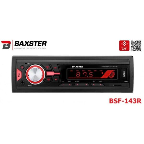 

Автомагнитола Baxster BSF-143 BT red