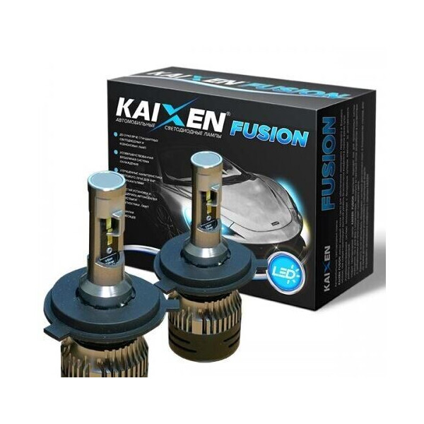 

Светодиодные автолампы Kaixen Fusion H4 6000K 35W