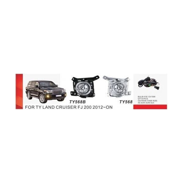 

Противотуманные фары Dlaa TY-568 Toyota LC FJ200 2012-15