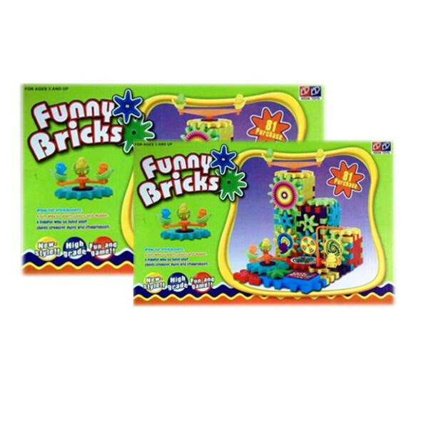 

Детский развивающий 3D-конструктор Funny Bricks, 81 деталь.