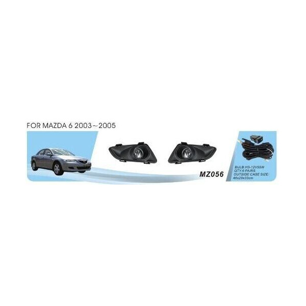 

Противотуманные фары Dlaa MZ-056W Mazda 6 2003-05