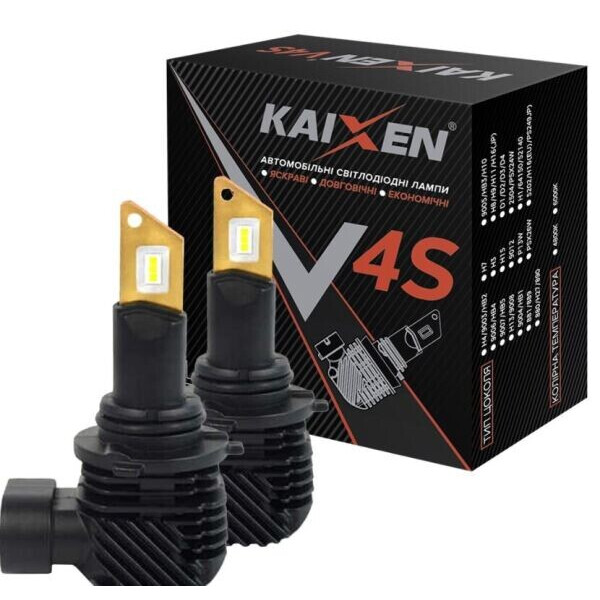 

Светодиодные автолампы Kaixen V4S H10/HB3(9005) 6000K 20W