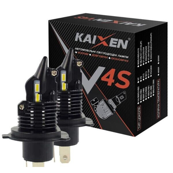 

Светодиодные автолампы Kaixen V4S H4 6000K 20W