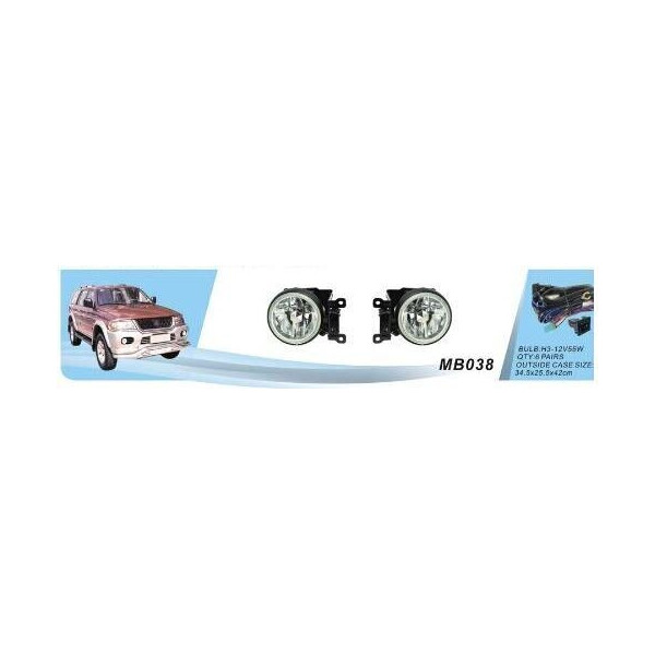 

Противотуманные фары Dlaa MB-038W Mitsubishi Pajero Sport, Nativa 1998-2002