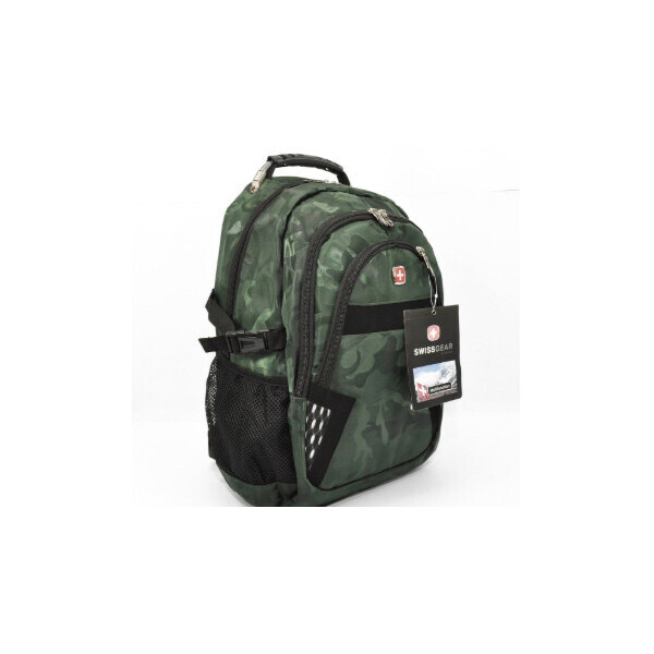 

Рюкзак Городской В Стиле SwissGear 9363 Хаки Выход Для Наушников Дождевик sale