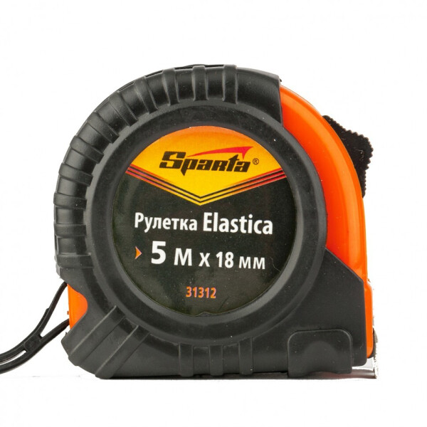 

Рулетка Sparta Elastica 5м 18мм прогумований корпус