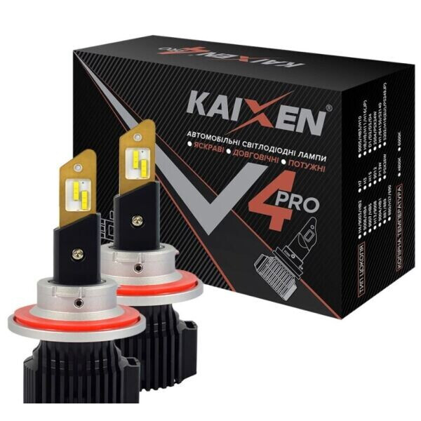 

Светодиодные автолампы Kaixen V4 Pro H13 6000K 50W