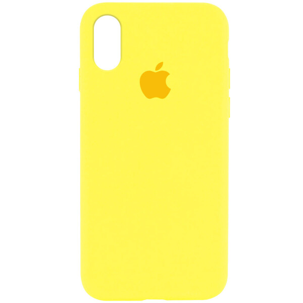 

Противоударный Силиконовый Чехол-Бампер Epik Silicone Case Full Protective AA для Apple iPhone XR (6.1") Ударопрочная панель с Микрофиброй / Желтый / Yellow