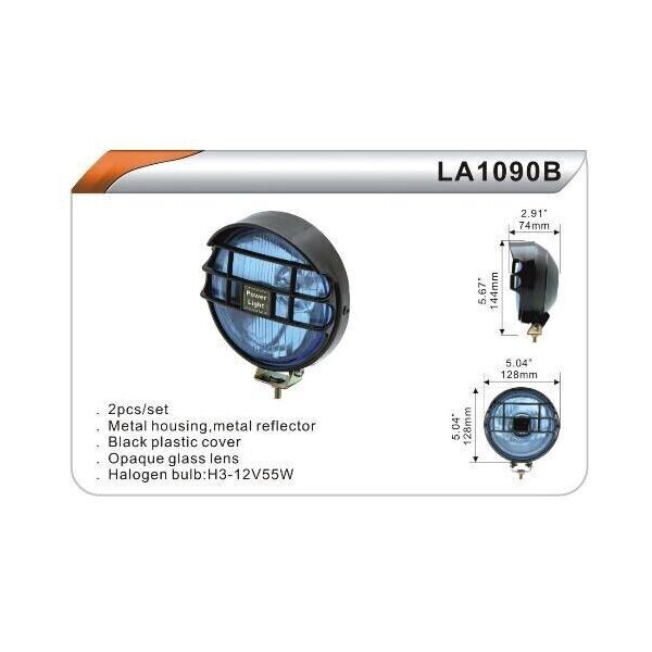 

Фары дополнительные Dlaa 1090B-RY/H3-12V-55W/D=128mm