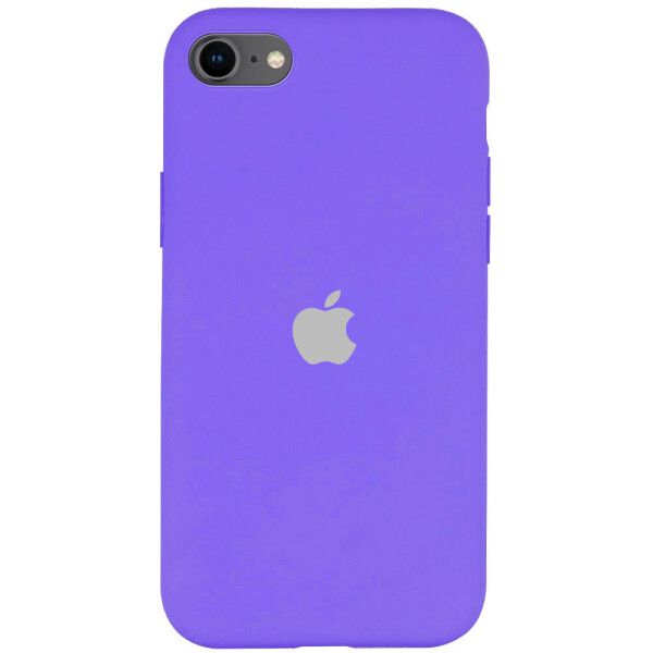 

Противоударный Силиконовый Чехол-Бампер Epik Silicone Case Full Protective A для Apple iPhone SE (2020) Ударопрочная панель с Микрофиброй / Фиолетовый / Violet