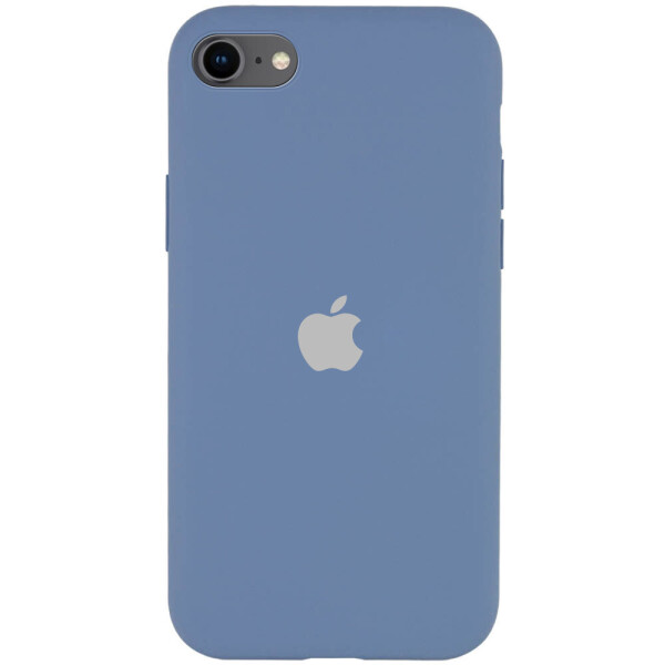 

Противоударный Силиконовый Чехол-Бампер Epik Silicone Case Full Protective A для Apple iPhone SE (2020) Ударопрочная панель с Микрофиброй / Серый / Lavender Gray