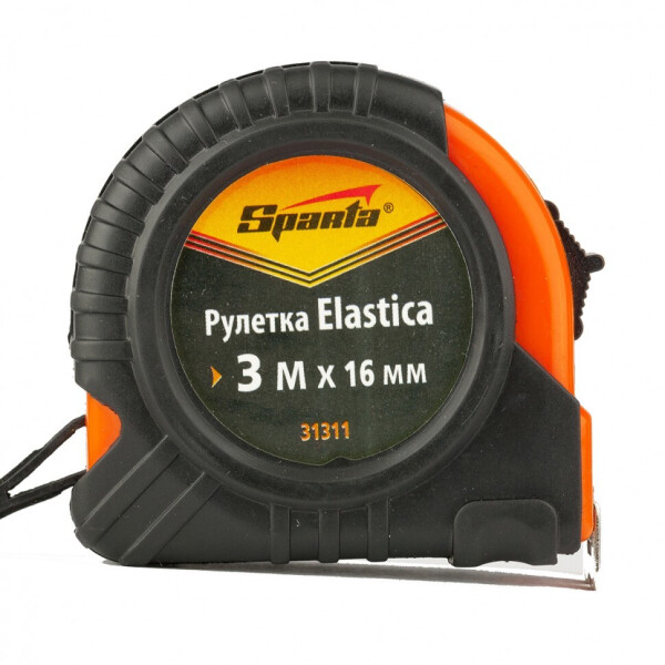 

Рулетка Sparta Elastica 3м 16мм прогумований корпус