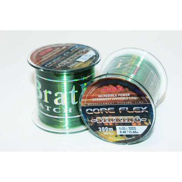 

Леска тонущая BratFishing Core Flex Sinking 300 м. 0.25 мм.