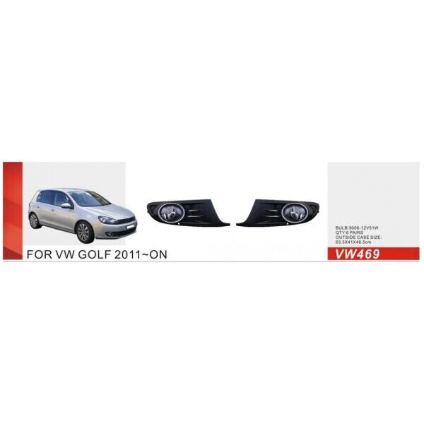 

Противотуманные фары Dlaa VW-469W VW Golf-VI 2011-12