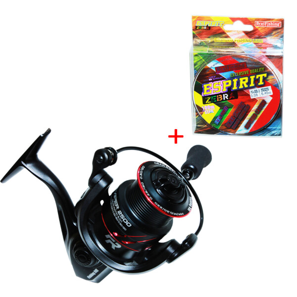 

Катушка Fishing ROI Viper 2500 FD (5+1) + Шнур BratFishing Espirit Zebra на 8 нитей