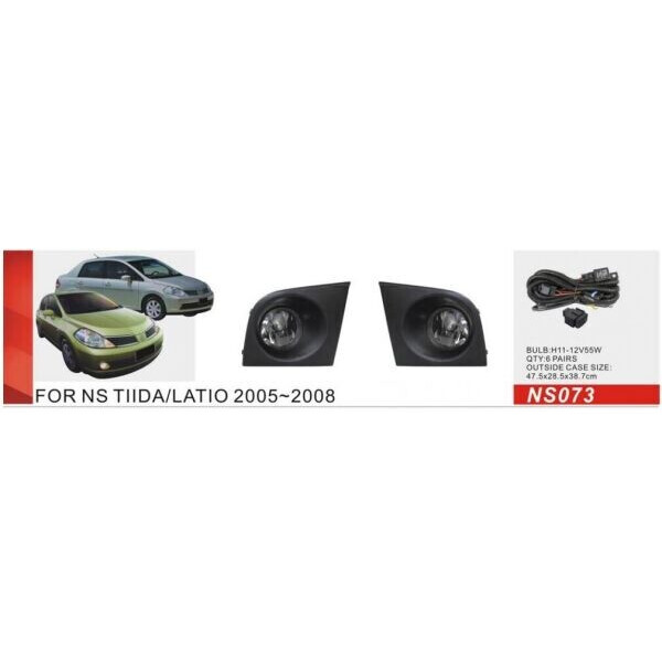 

Противотуманные фары Dlaa NS-073W Nissan Tiida 2005-08