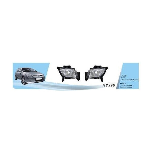 

Противотуманные фары Dlaa HY-396W Hyundai I30 2010