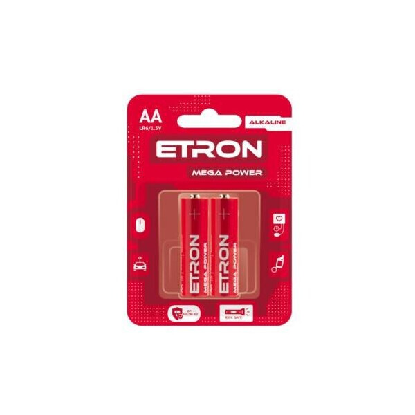 

Батарейка ETRON Mega Power АА-LR6 Blister Alkaline 2 шт