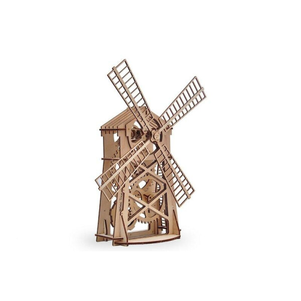 

3D деревянный сборный механический конструктор Wood Trick Мельница TOP