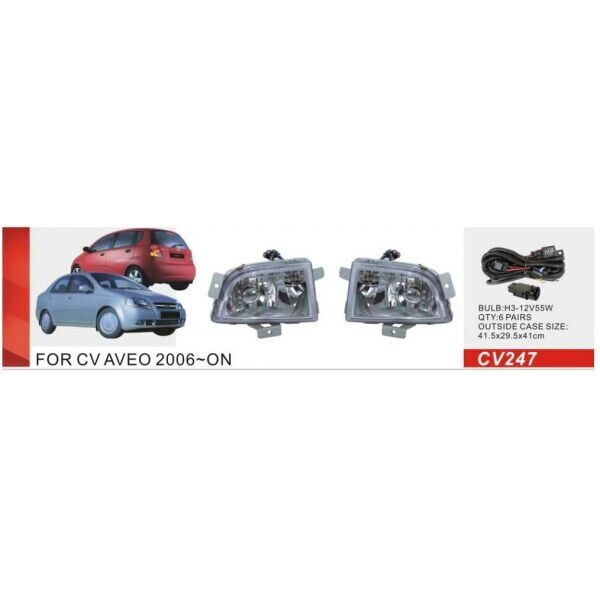

Противотуманные фары Dlaa CV-247W Chevrolet Aveo 2006-08