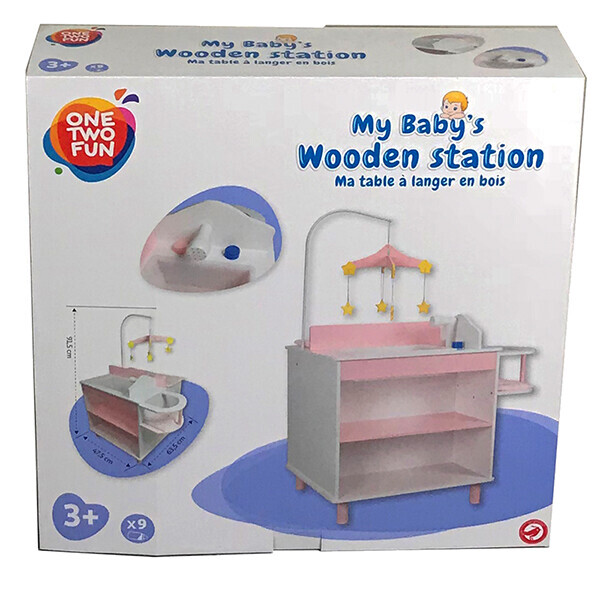 

Столик для ухода за малышом One Two Fun My Baby`s Wooden Station