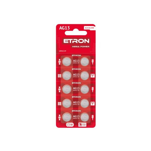 

Батарейка ETRON Mega Power AG-13-LR44 Blister 10 шт