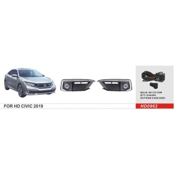 

Противотуманные фары Dlaa HD-0962 Honda Civic 2019