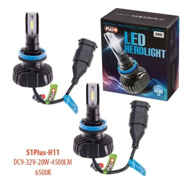 

Cветодиодные лампы для авто Pulso S1 PLUS H11 20W 4500Lm 6500K
