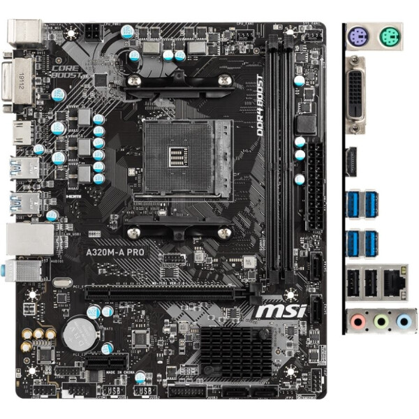 

MSI A320M-A_PRO sAM4 A320 2xDDR4 HDMI-DVI mATX