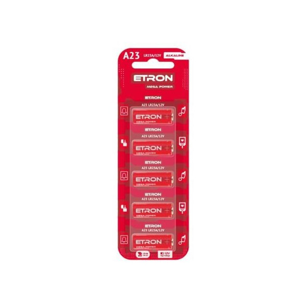 

Батарейка ETRON Mega Power А23-С5 12V Blister Alkaline 5 шт