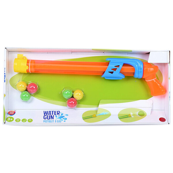 

Бластер водный 2 в 1 One Two Fun Water Gun, шариковый, в ассортименте