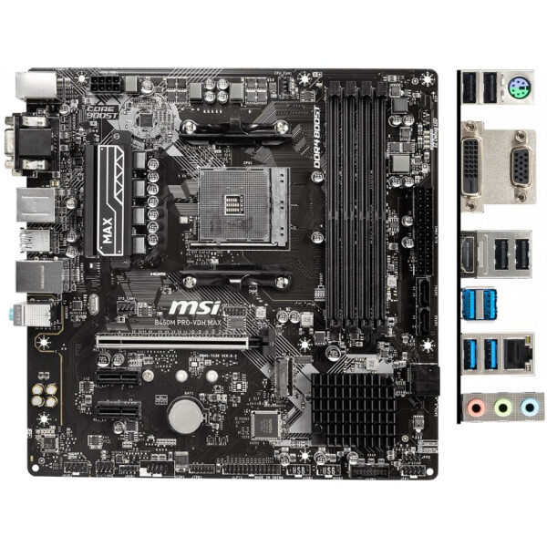 

Материнская плата MSI B450M Pro-VDH Max Socket AM4