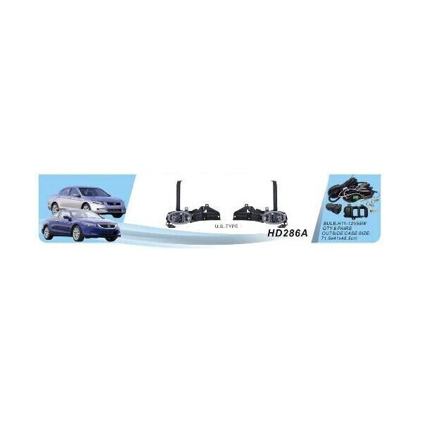 

Противотуманные фары Dlaa HD-286A Honda Accord 2008 USA TYPE