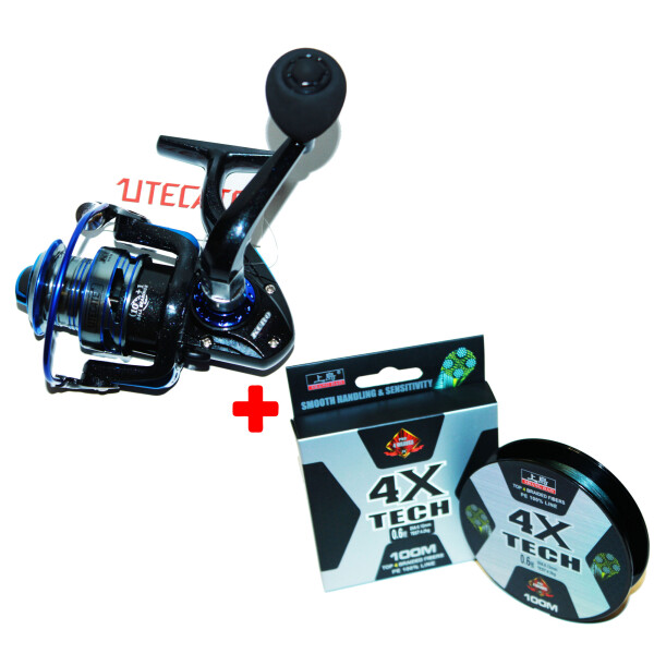 

Катушка BratFishing Utecate KURO FD3000 (10+1) + шнур 4X Tech