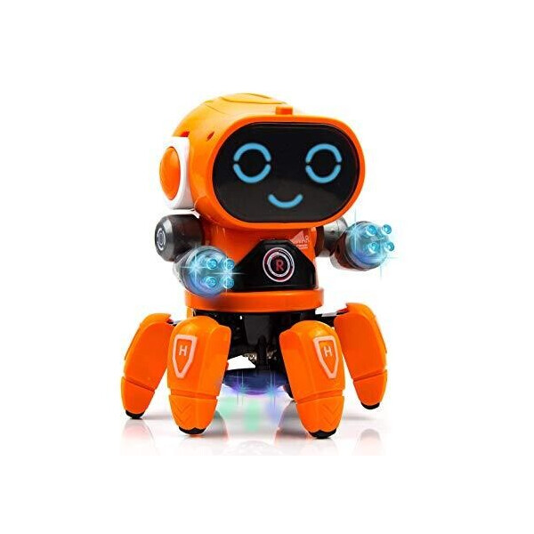 

Интерактивная игрушка танцующий светящийся робот Robot Bot Pioneer оранжевый 149641