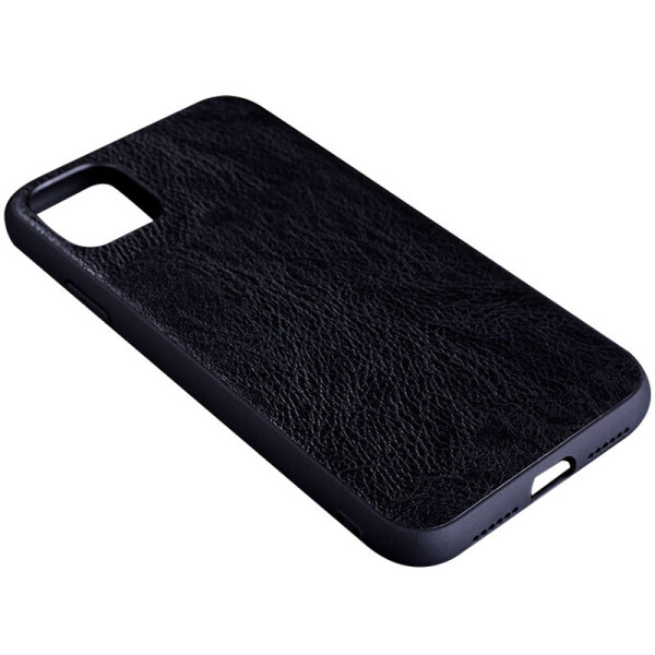

Противоударный Защитный Кожаный Чехол - Накладка Epik PU Retro classic для Apple iPhone 11 Pro Max (6.5") Термополиуретановый / Фактурный / Черный