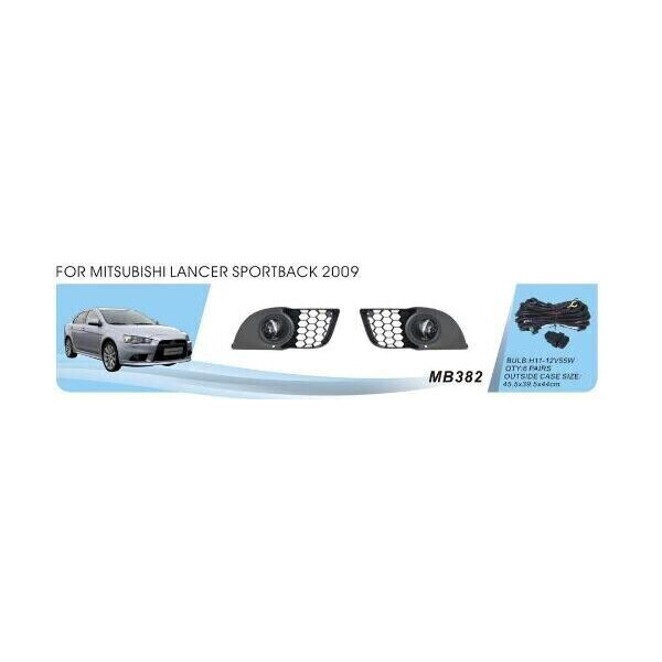 

Противотуманные фары Dlaa MB-382 Mitsubishi Lancer Sportback/Evolution X/2009