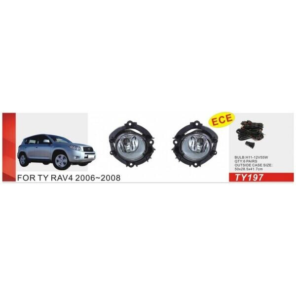 

Противотуманные фары Dlaa TY-197W Toyota RAV-4 2006-08