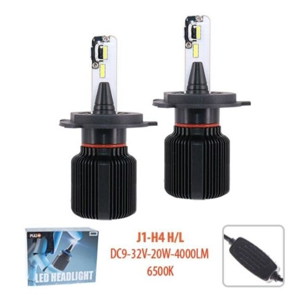 

Cветодиодные лампы для авто Pulso J1 H4 20W 4000Lm 6500K