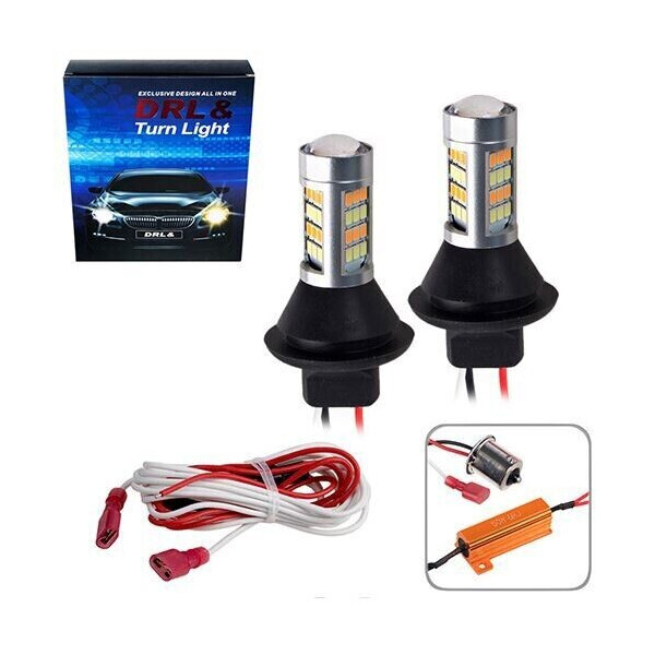 

Лампы DRL с функцией поворота Pulso SMD-2835 S25 5000K&3000K